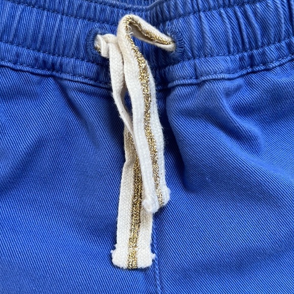 J. Crew Crewcuts Girls Blue Fishtail Hem Drawstring Chino Shorts Sz 2 - Picture 3 of 6